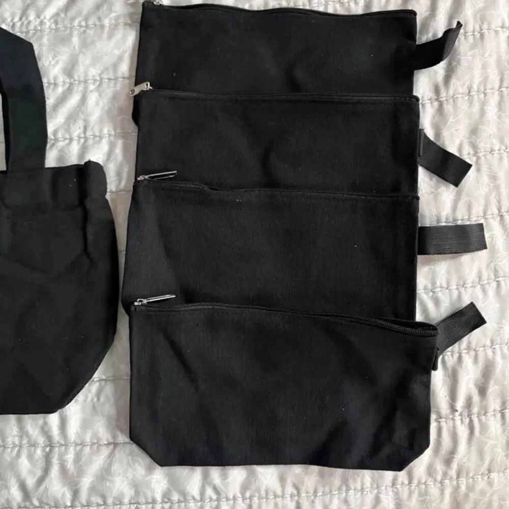 5 Blank Black Bags for Cricut or other crafting
